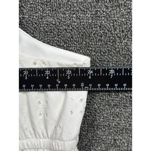 Torrid Off Shoulder Eyelet Knit Skater Dress Womens Size 5 (5X) White - Picture 7 of 7
